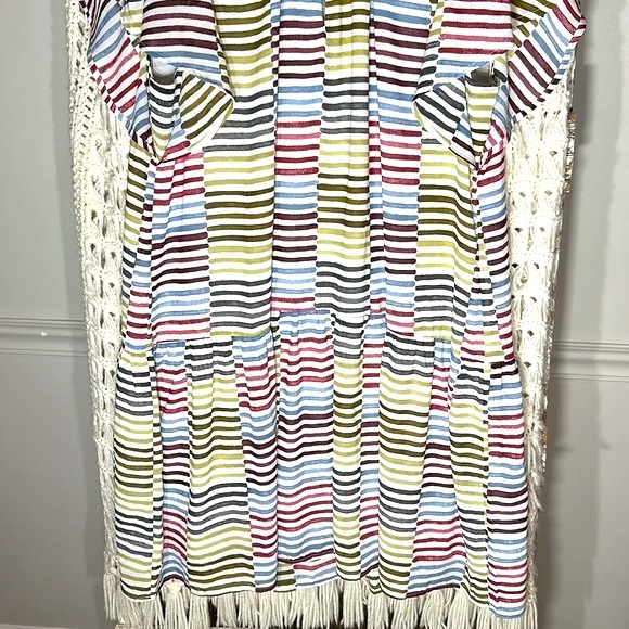 LOFT Women's Shifted Striped Tiered Flounce Dress - Picture 5 of 10